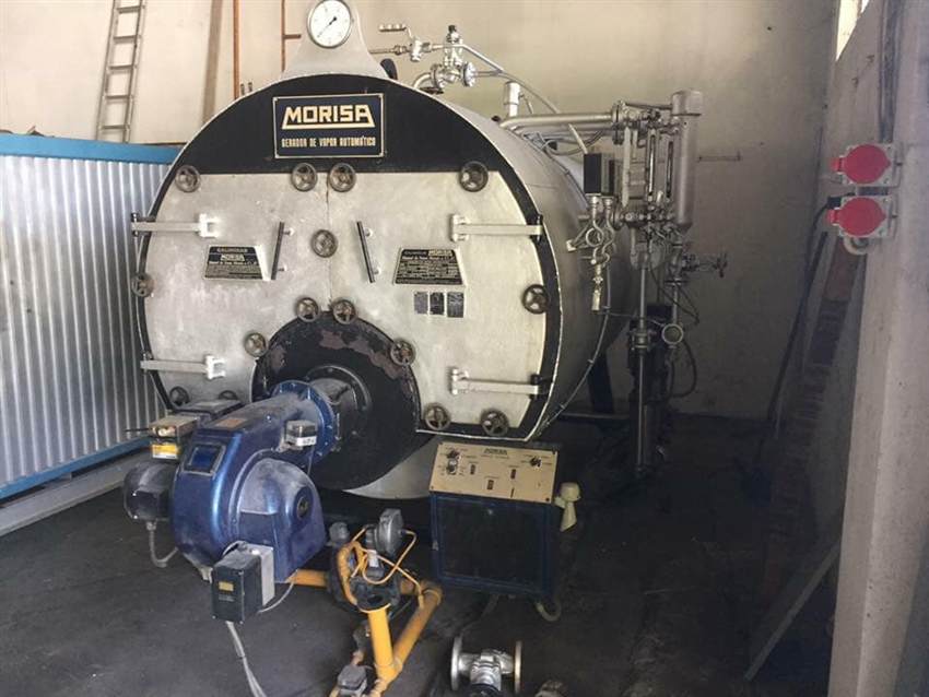 Gerador de vapor Morisa recuperado na oficina da Metal Gémeos
